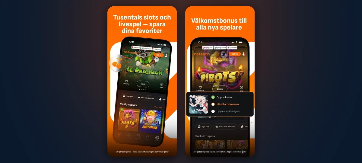 Betsson casino app: thousands of slots and live games